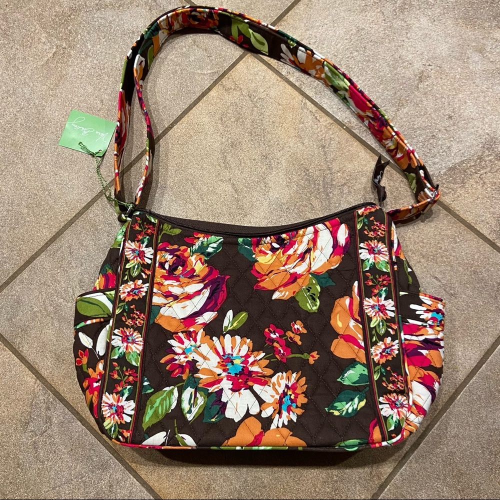 (NWT) Vera Bradley On The Go (Retired Print) English Rose shoulder purse